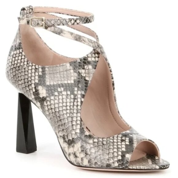 NEW AD & Daughters Nadori Ankle Strap Peep Toe Heels - Picture 1 of 2